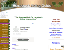 Tablet Screenshot of horsebackridingguide.com